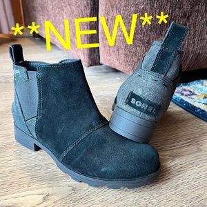 *NEW* Sorel Emelie Chelsea Suede Waterproof Booties